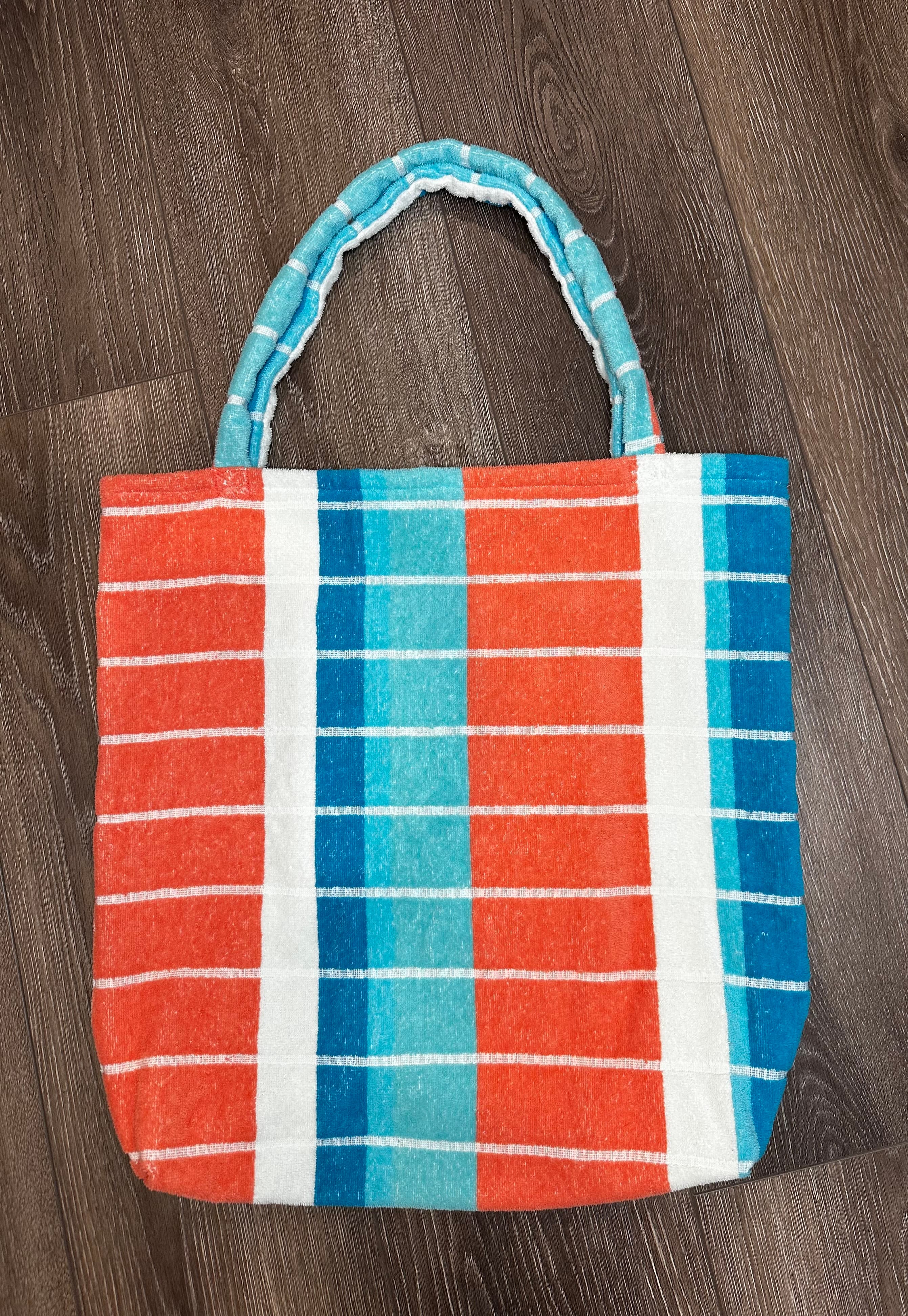 Striped Towel Tote Bag