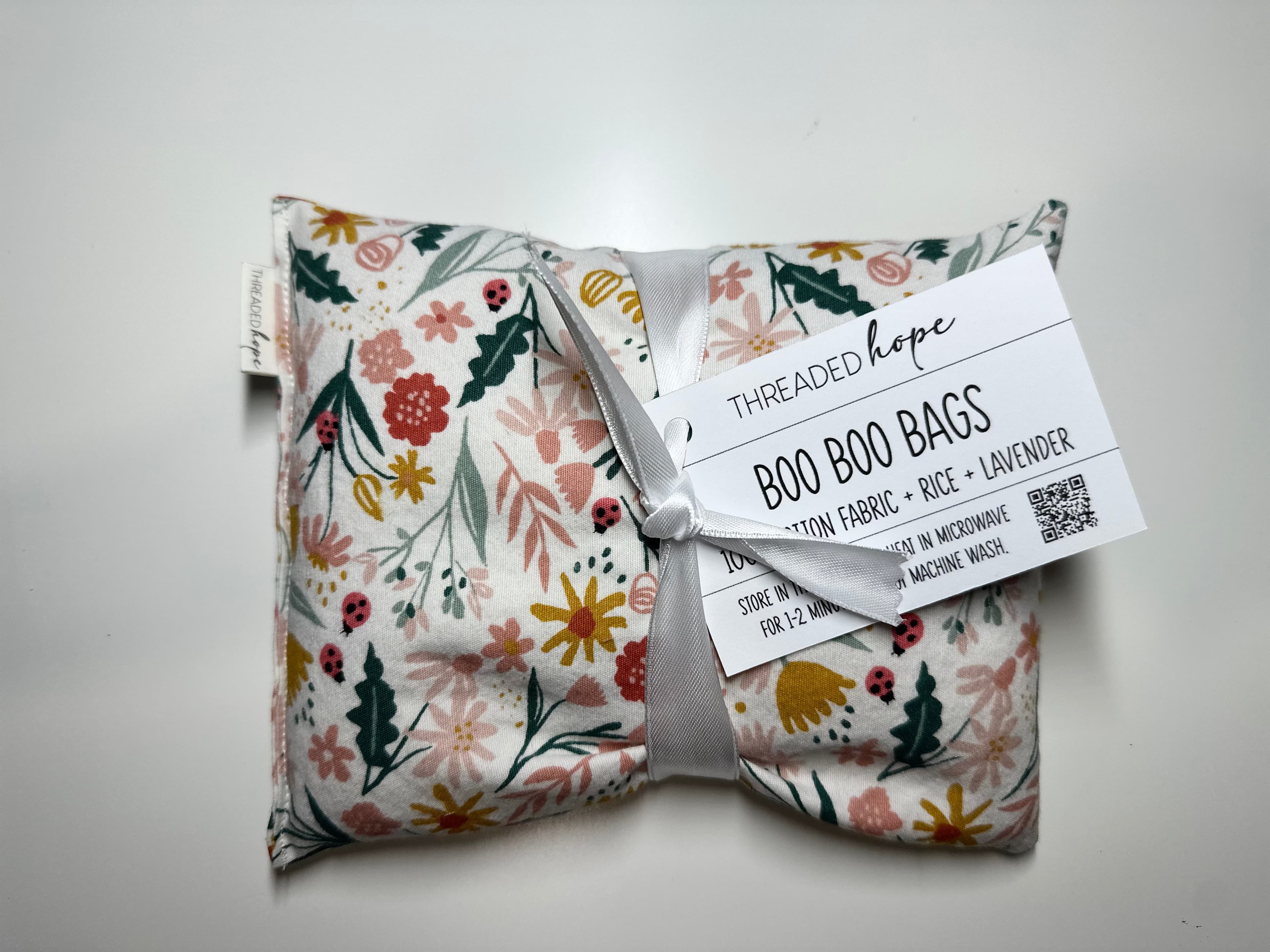 Cotton Floral Ladybug Boo Boo Bag