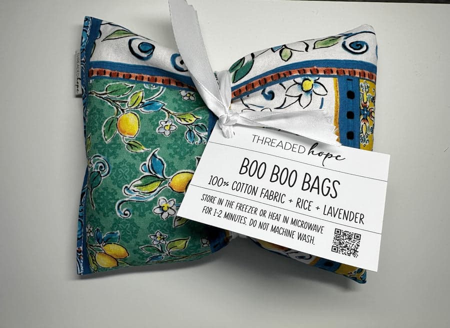 Cotton Lemon Orchard Boo Boo Bag