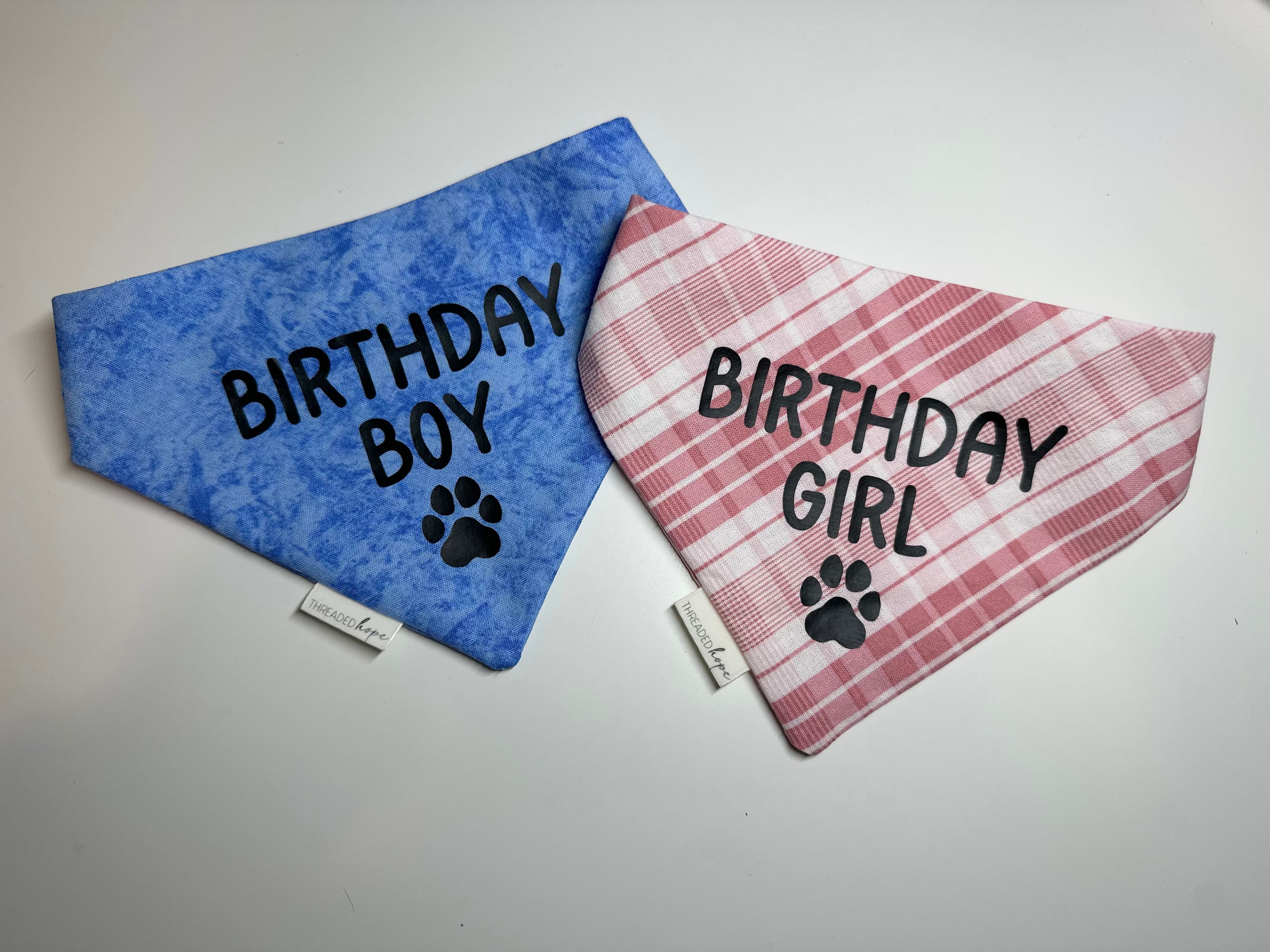 Pet Birthday Scrunch Bandana